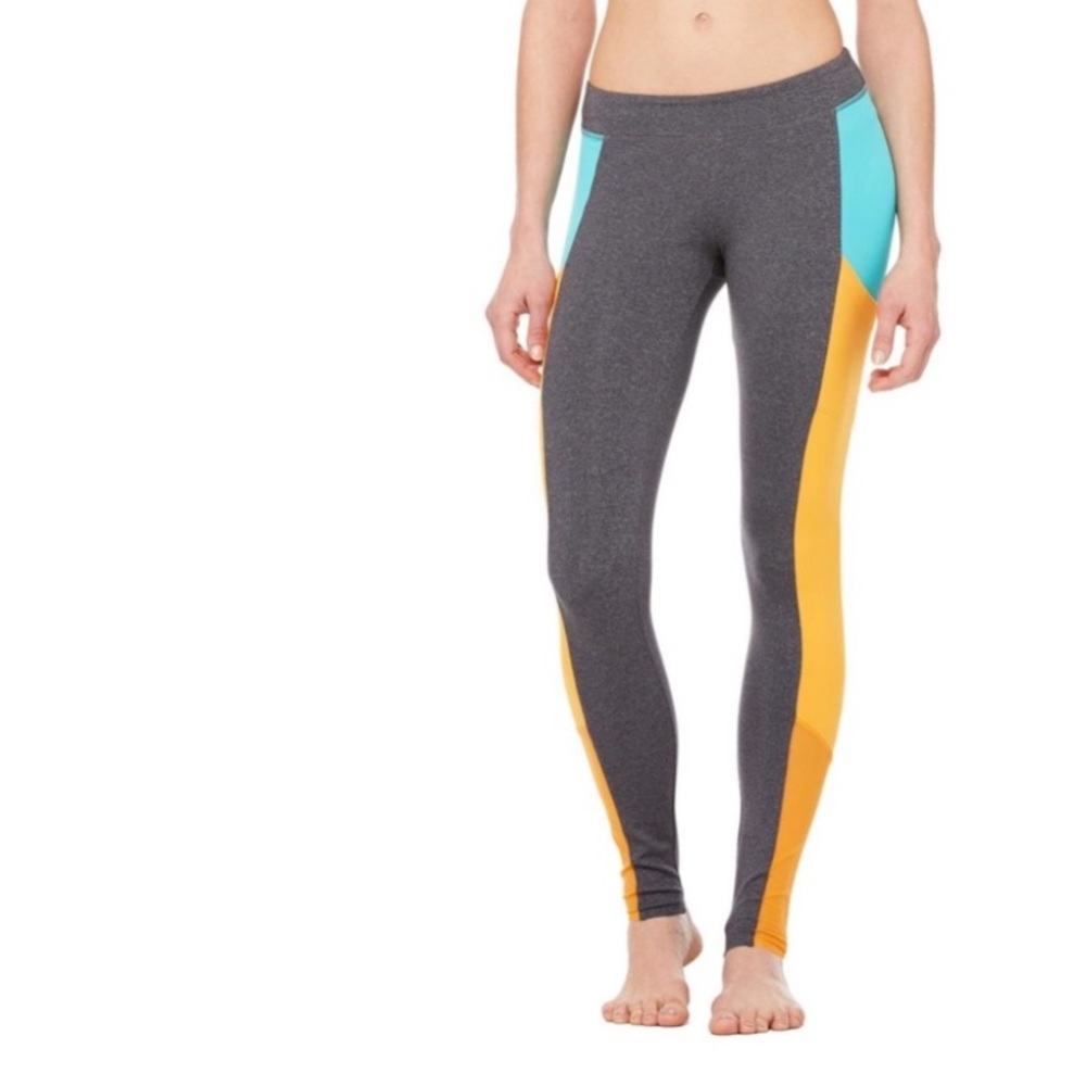 Alo Yoga Ascendant Heather Grey Stormy Leggings